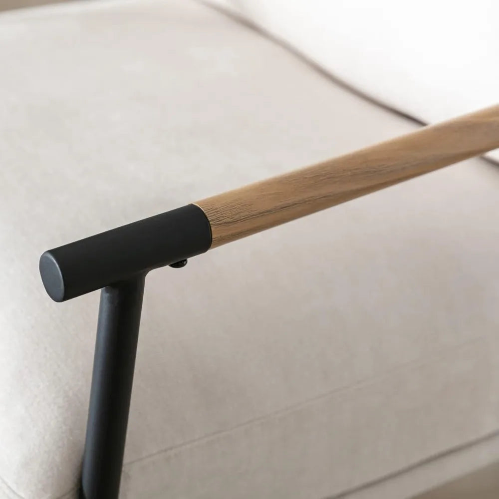 Mid-Century Accent Chair Set of 2, Soft Armchair Chenille Fabric Lounge Chair with Black Metal Legs, Upholstered Leisure Chair