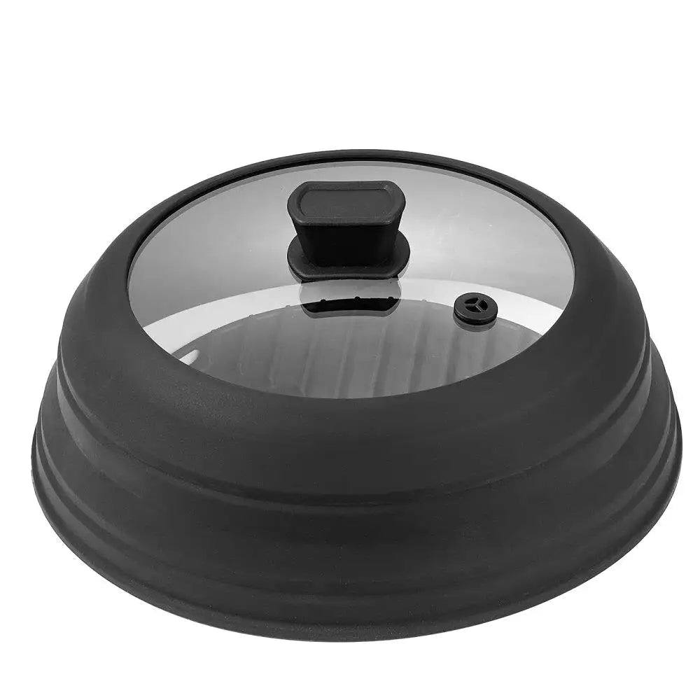 Microwave Splatter Cover Mat 10.8 Inch Collapsible Heat Resistant Lid