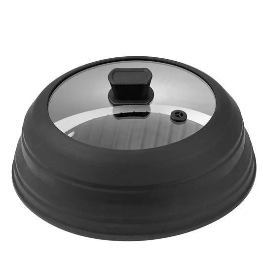 Microwave Splatter Cover Mat 10.8 Inch Collapsible Heat Resistant Lid