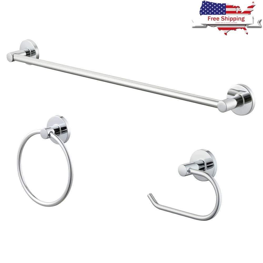XMSJ Bath Accessory Set Towel Bar Ring Toilet Paper Holder