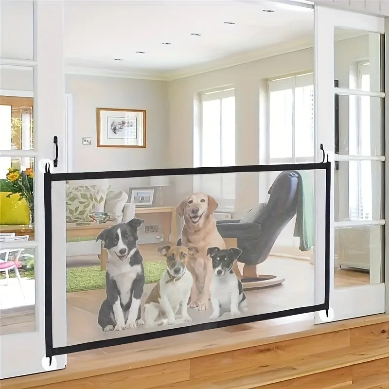 Pet isolation fence, balcony, cat isolation net fence, indoor barrier safety protection, no need to drill holes, fence with 6 ho