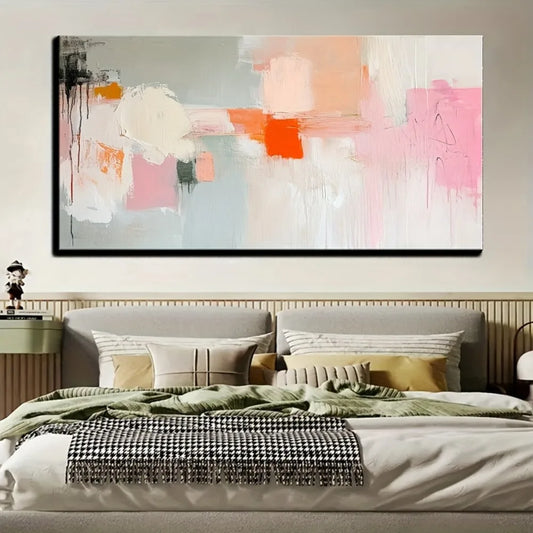 Abstract Canvas Wall Art Modern Painting Pine Frame Decor