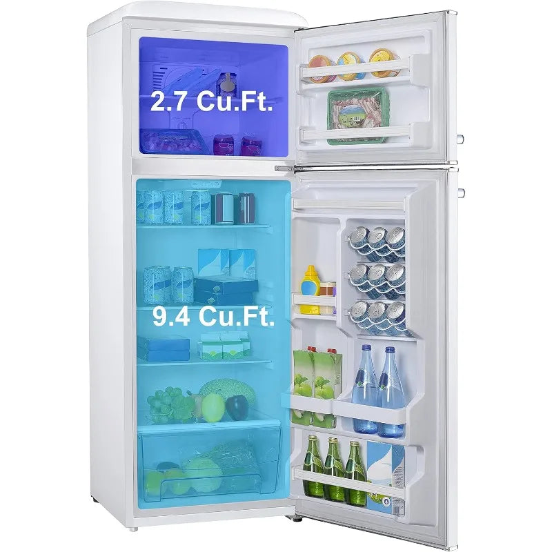 Galanz Dual Door Refrigerator With Adjustable Thermostat
