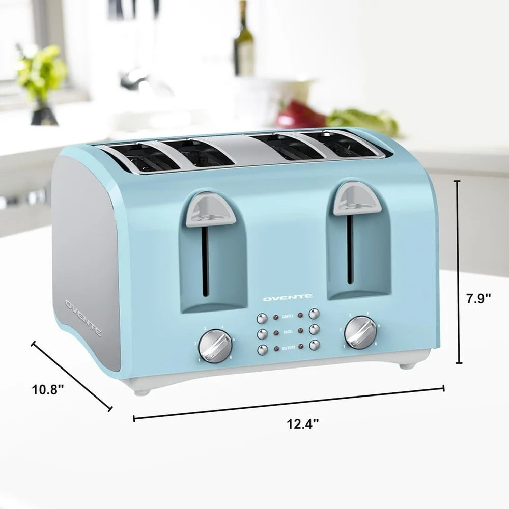 XMSJ Extra Wide Slots 1400W Toaster Dual Controls High Lift