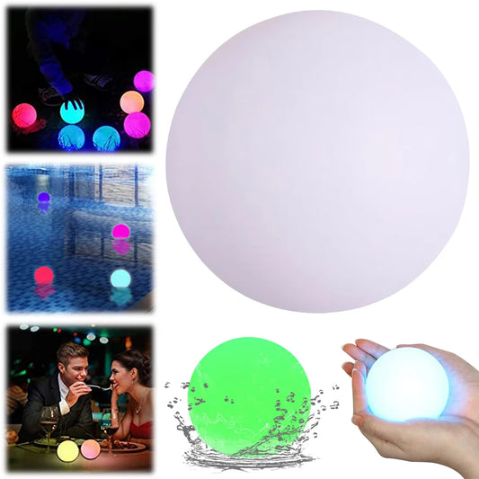 LED Glowing Ball Night Light 16 Colors Floor Street Lawn Lamp Remote Control Garden Luminous LED Ball for Garden Yard Pool Decor