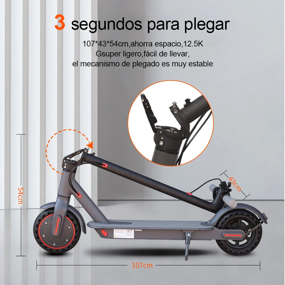 Ladped Electric Scooter 350W 19 MPH App Smart Folding