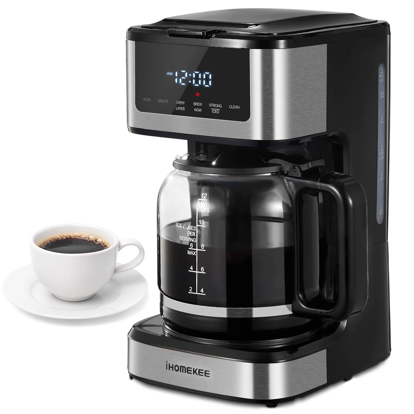 Yabano Programmable Drip Coffee Maker With Iced Coffee