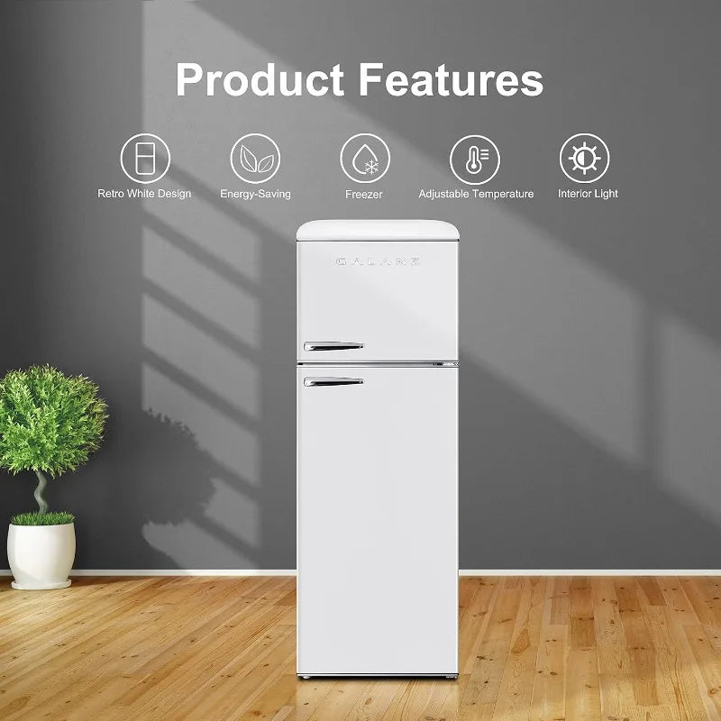 Galanz Dual Door Refrigerator With Adjustable Thermostat