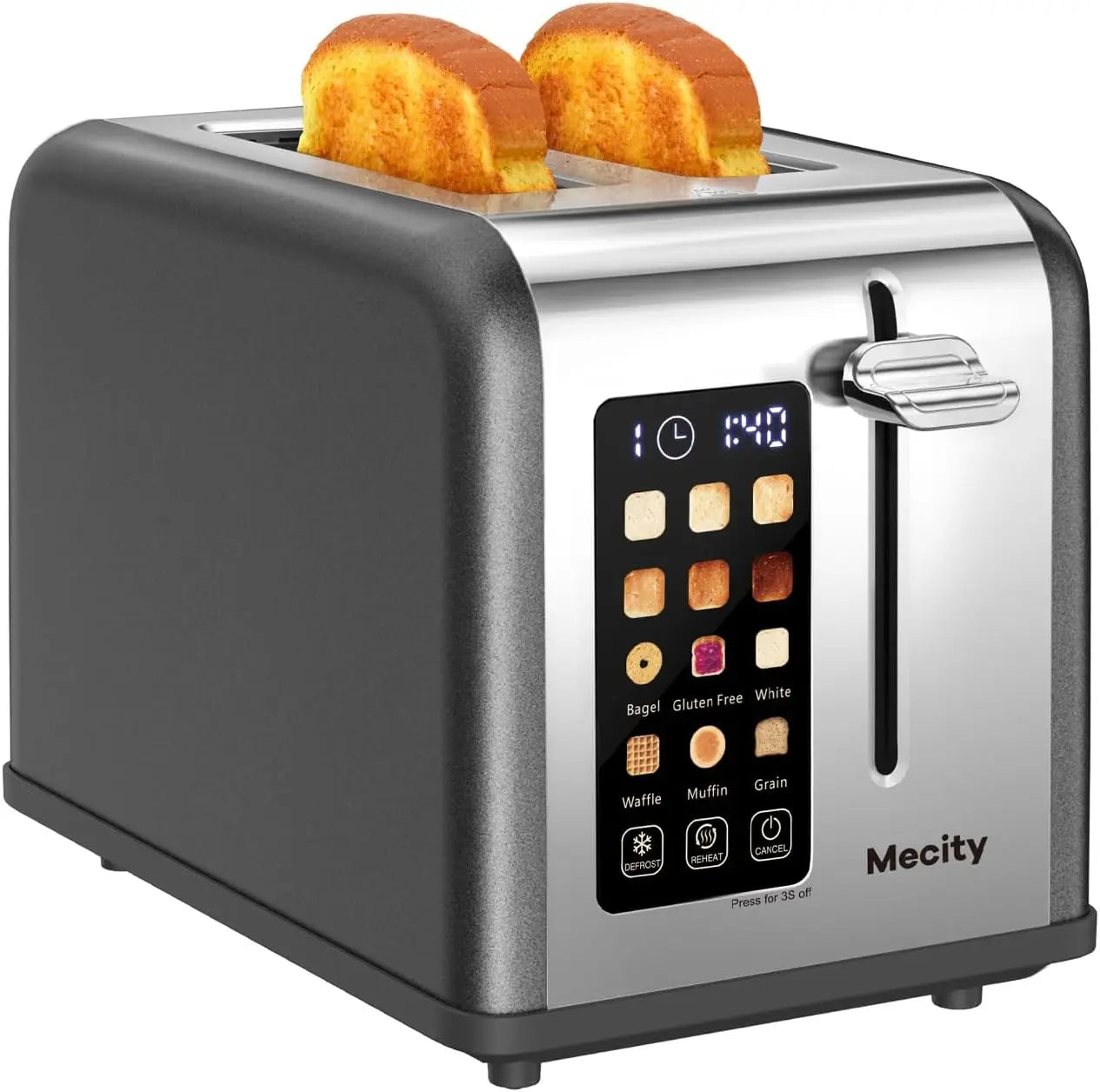 Iosn Touch Screen Stainless Steel Toaster For Bagels Bread