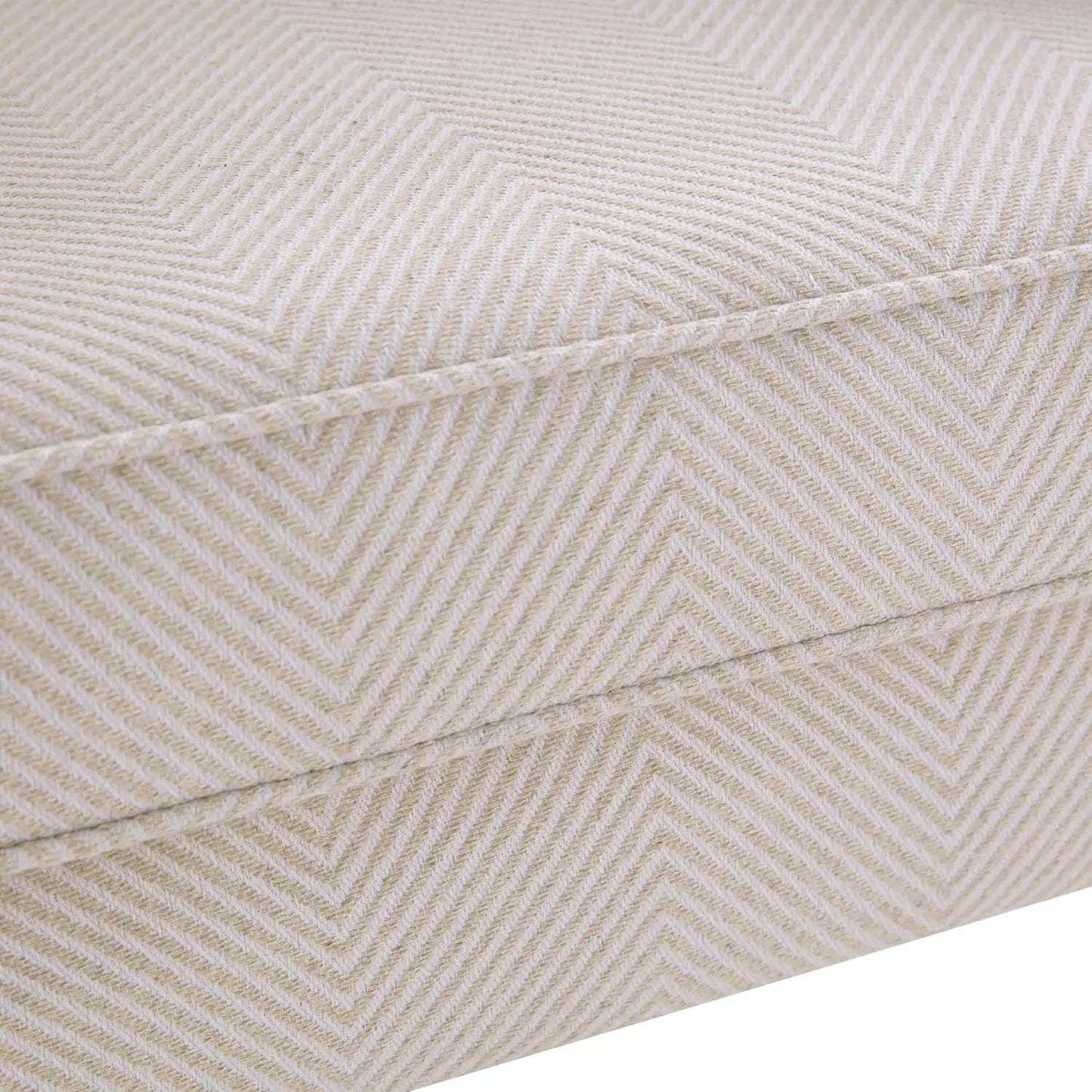 Living Room Chair Upholstered High Back Armchair Retro Printed Wingback Chair in Linen for Bedroom & Study Comfy Accent So