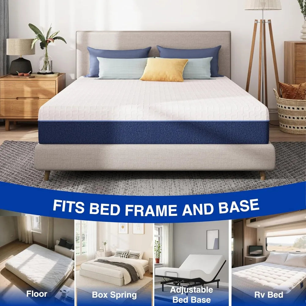 ZHUOTING Gel Memory Foam Mattress CertiPur US Certified