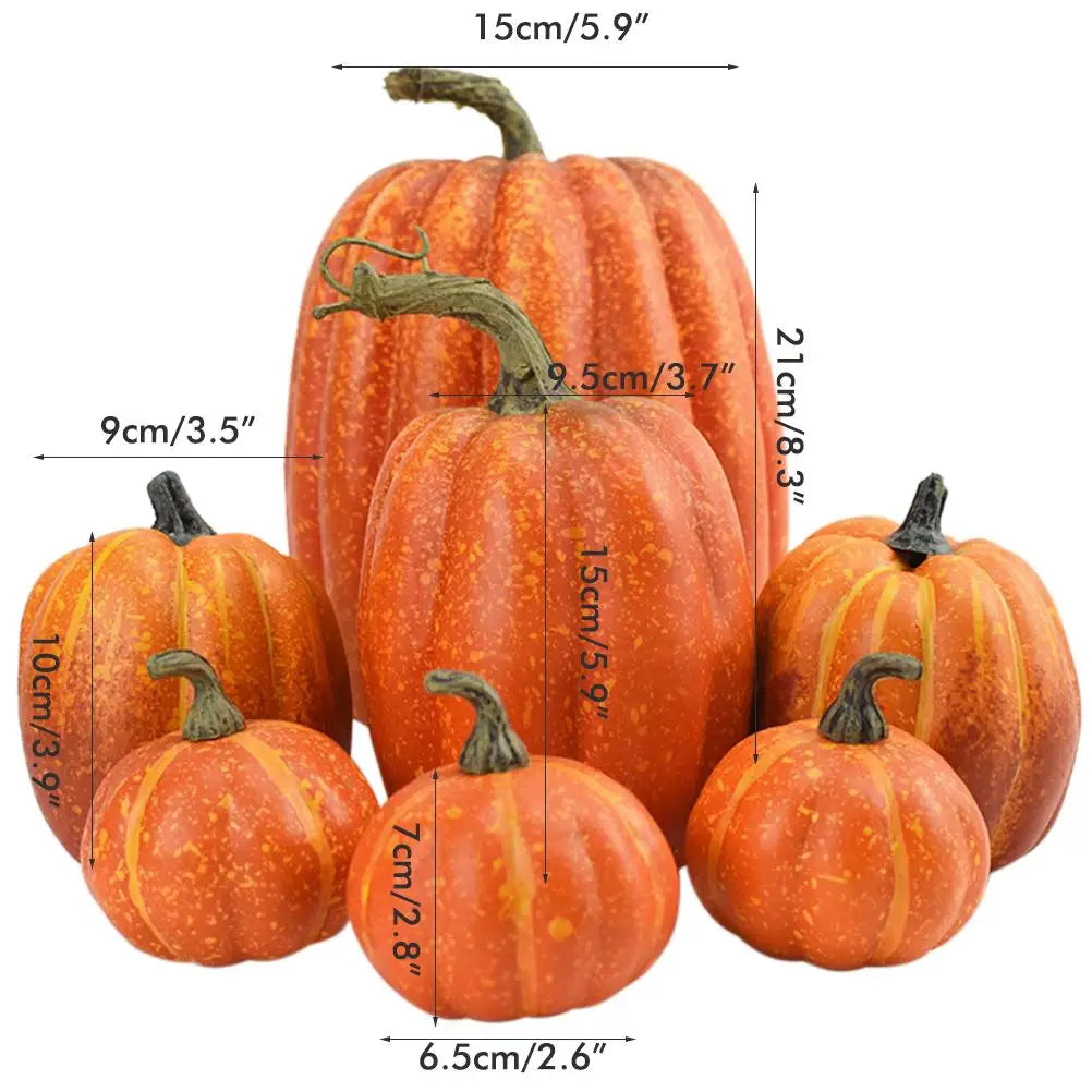 Pumpkin Decoration Simulation Pumpkin Model Artificial Pumpkin Decoration Home Table Decor for Thanksgiving and Halloween