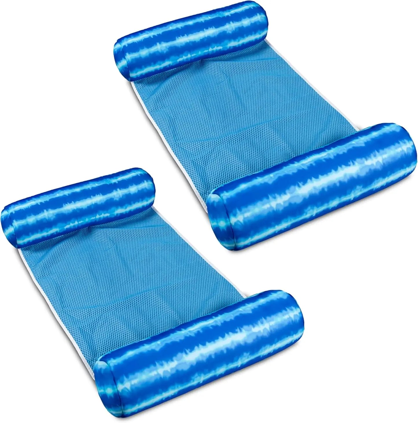 Big Joe Noodle Sling, No Inflation Needed, Pool Float with Armrests, Quick Draining Fabric, Cup Holder