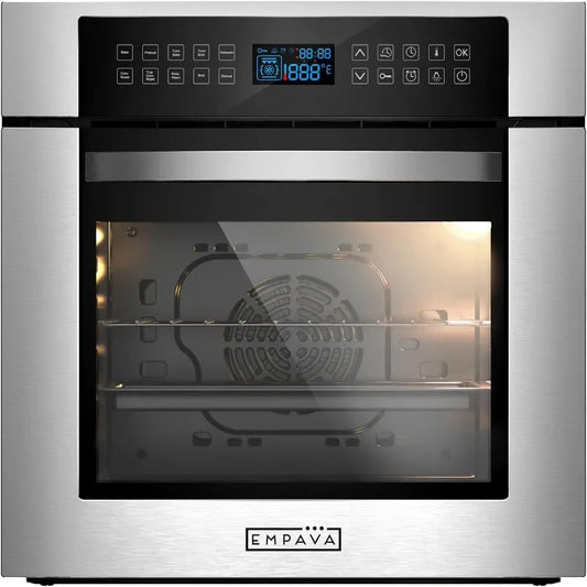 Empava 24 In Electric Wall Oven With Convection Rotisserie