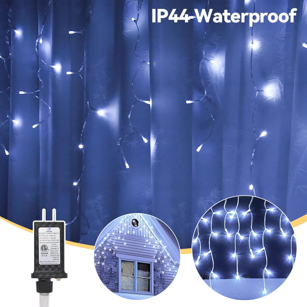 String Light 66FT640Led String Light Warm Light Cold Light Decoration For Christmas Festival