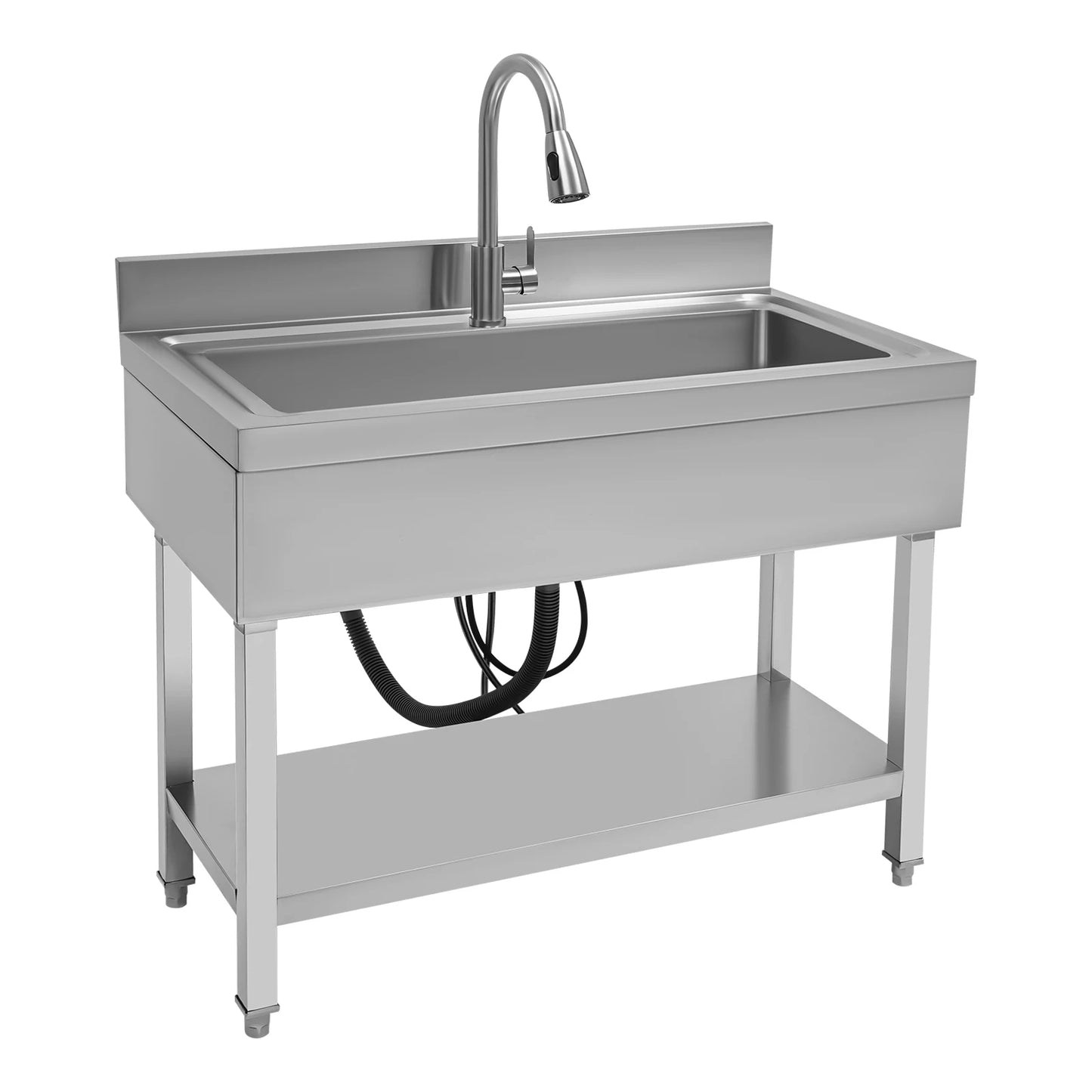 Bymaocar Freestanding Stainless Steel Kitchen Sink Laundry
