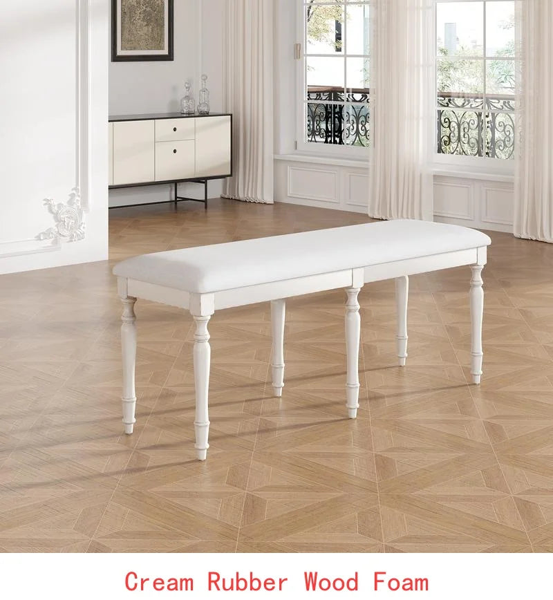Vintage Traditional Extendable Dining Table 82.7" with Removable Leaf 23.6", Natural Finish