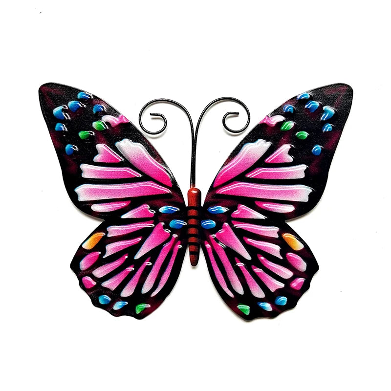 Butterfly Metal Wall Decor Butterflies Art Hanging Ornament for Modern Farmhouse Rustic Home Living Room Indoor Outdoor Decor
