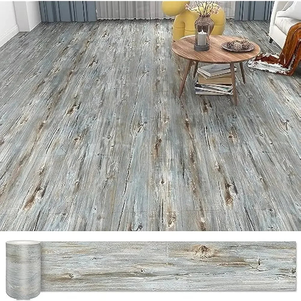 36 Pack 54 Sq.Ft , Waterproof Peel&Stick Floor Tile, Self-Adhesive DIY Flooring Tiles for Bedroom, Living Room, Bathroom