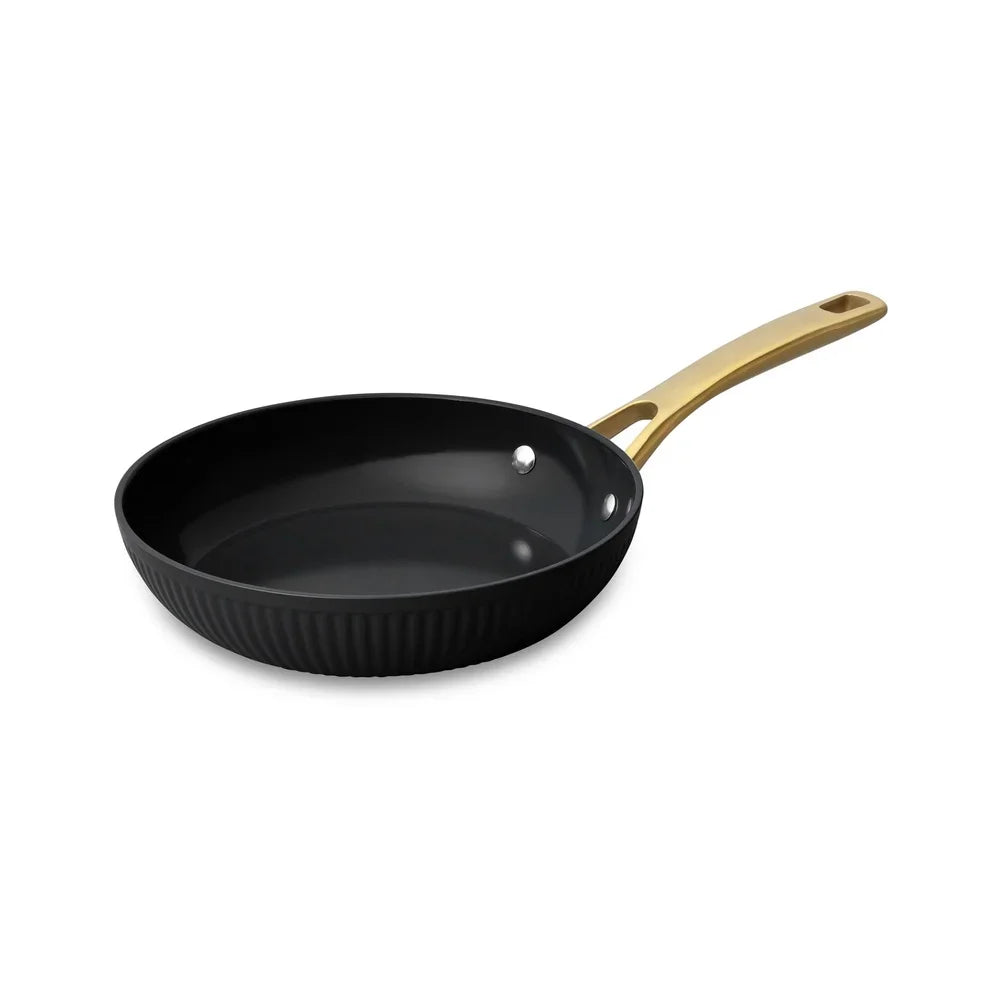 12-Piece Non-Stick Cookware Set Heavy-Gauge Aluminum Induction Base Ceramic Coating Frying Searing Simmering Kitchen Essentials