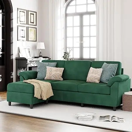 Modern Convertible Sectional Sofa Couch with Removable Pillows