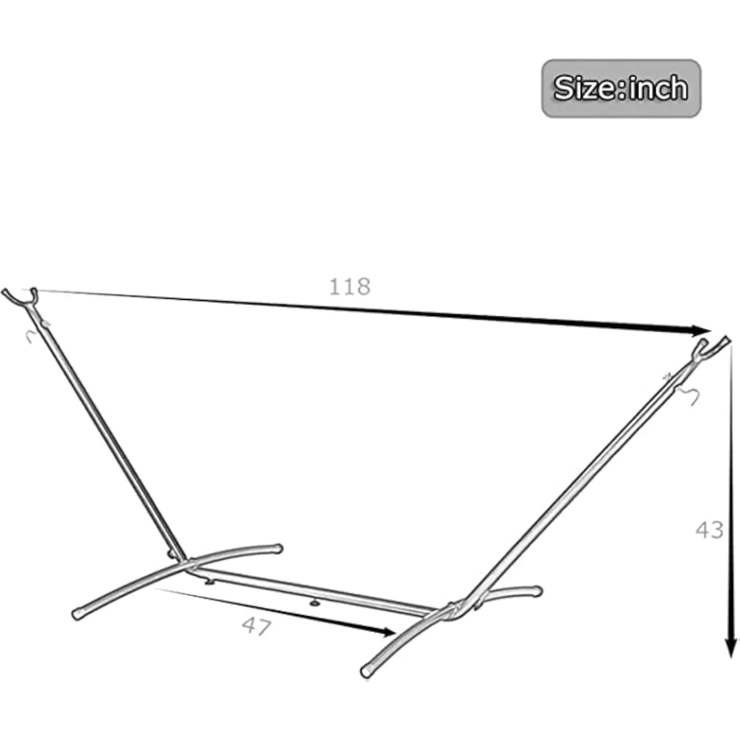 2Person Adjustable Hammock with 10FT Heavy Duty Steel Stand and Spreader Bars550lbs Capacity,Included Portable