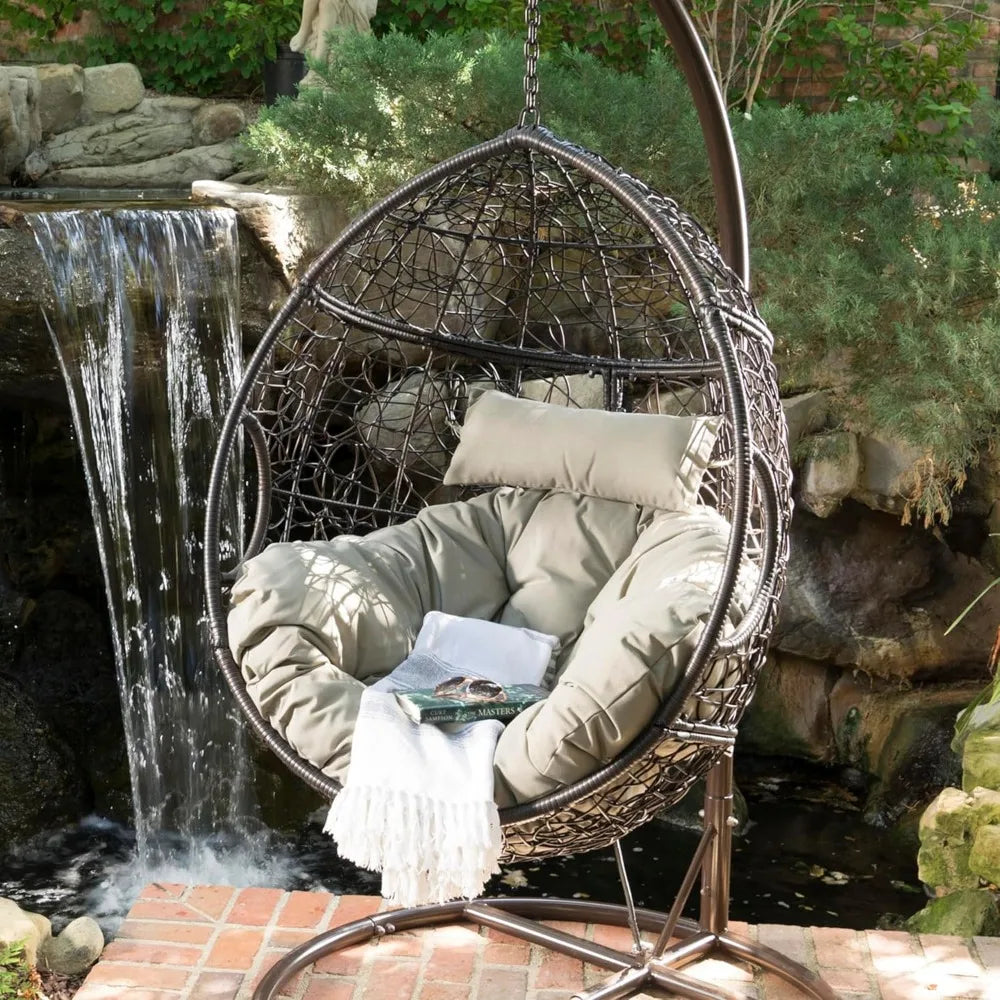 Outdoor Hanging Egg Chair for Relaxing Patio Moments