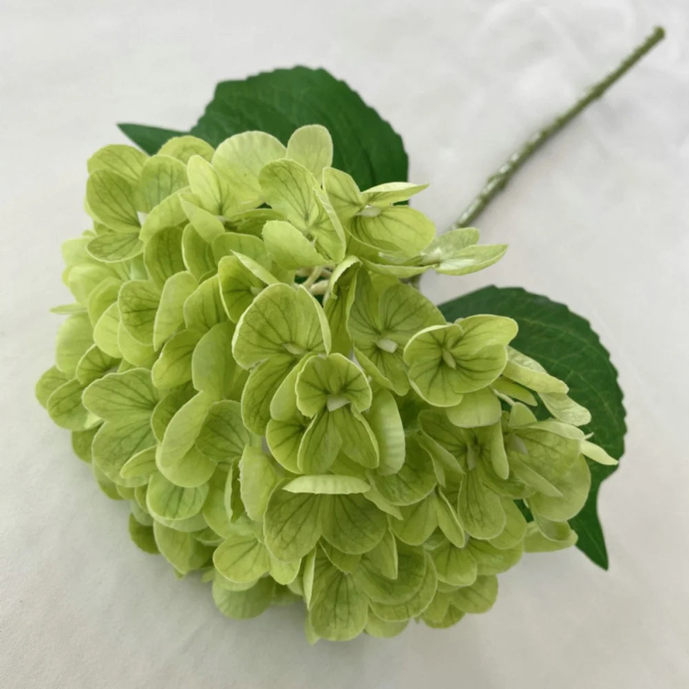4pcs Large Hydrangea Artificial Flowers Blue Green Artificial Hydrangea Flower Branches Wedding Bouquet Flower 45cm/17.71in