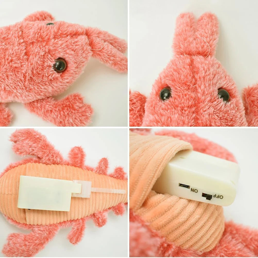 Moving Puppy Chew Toys Floppy Lobster Interactive Dog Toy Interactive Dog Toys To Keep Them Busy for Medium Dogs Teething