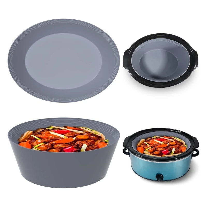 Hign-concerned Silicone Slow Cooker Liners 2 Pack Reusable