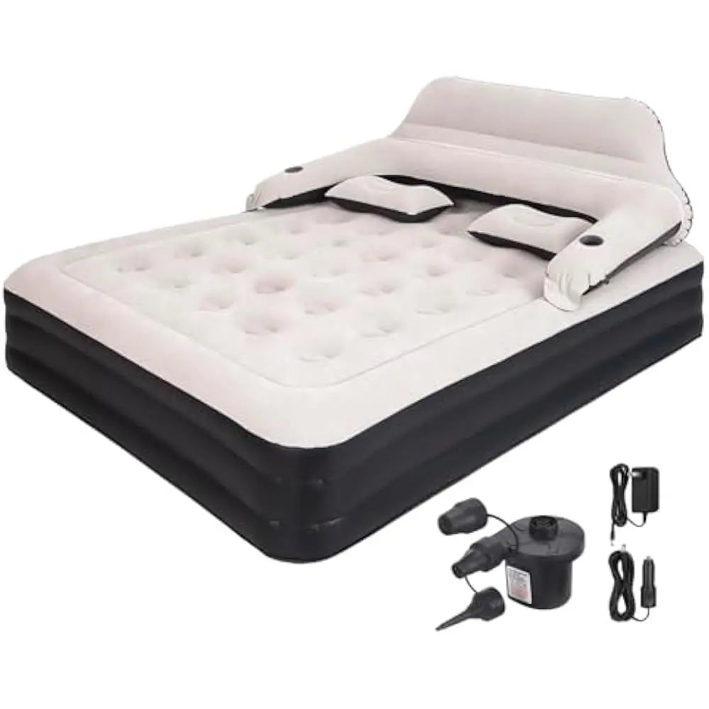 General Air Mattress With Adjustable Headboard And Pump