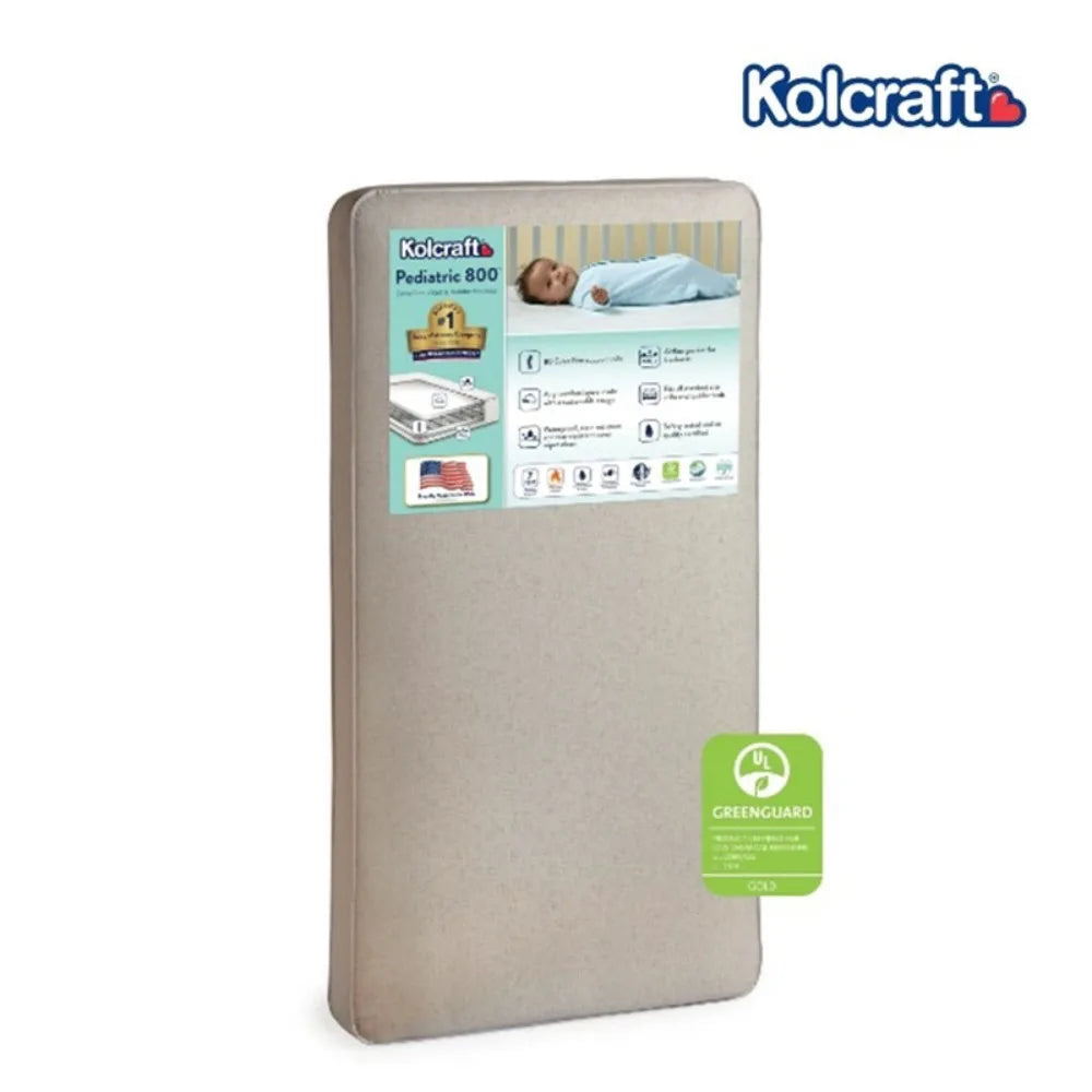 2025 New Kolcraft Pediatric 800 Extra Firm Baby Crib & Toddler Mattress Waterproof