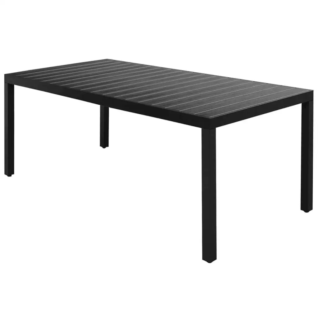 Elegant Black and Dark Gray Modern Dining Set with Stylish Table and Chairs for Family Gatherings and Entertaining