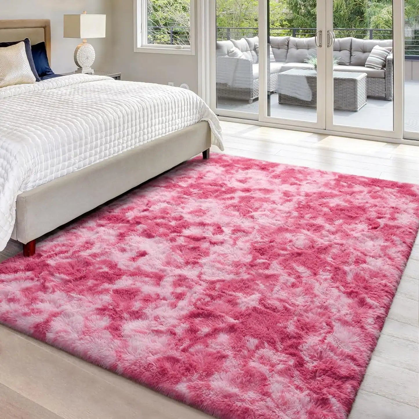 Lochas Super Soft Plush Tie Dye Velvet Rugs for Home Decor Large Size shaggy Rug Fluffy Carpet For Living Room Bedroom Kids Room