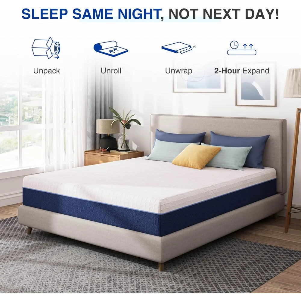 Angduo Gel Cooling Memory Foam Mattress Pressure Relief