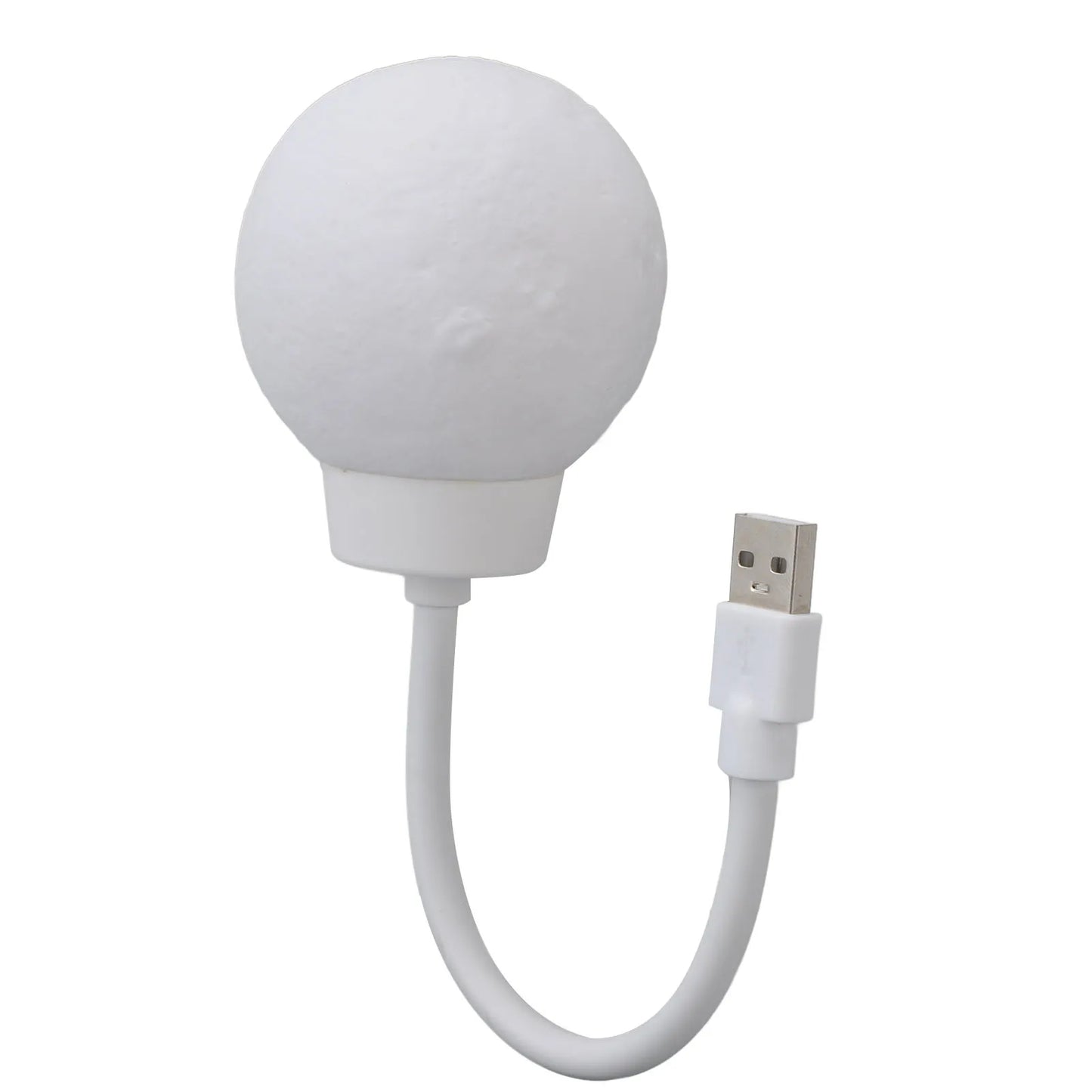 Moon Lamp 1.5W Compact 3 Color Temperature Voice Control USB Plug in Light Flexible Gooseneck for Bedside