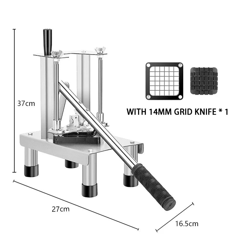 Multifunctional Machine Commercial Vegetable Fruit Chopper Dicer Cutting Machine Stainless Vertical Dicer Steel Potato Cutter