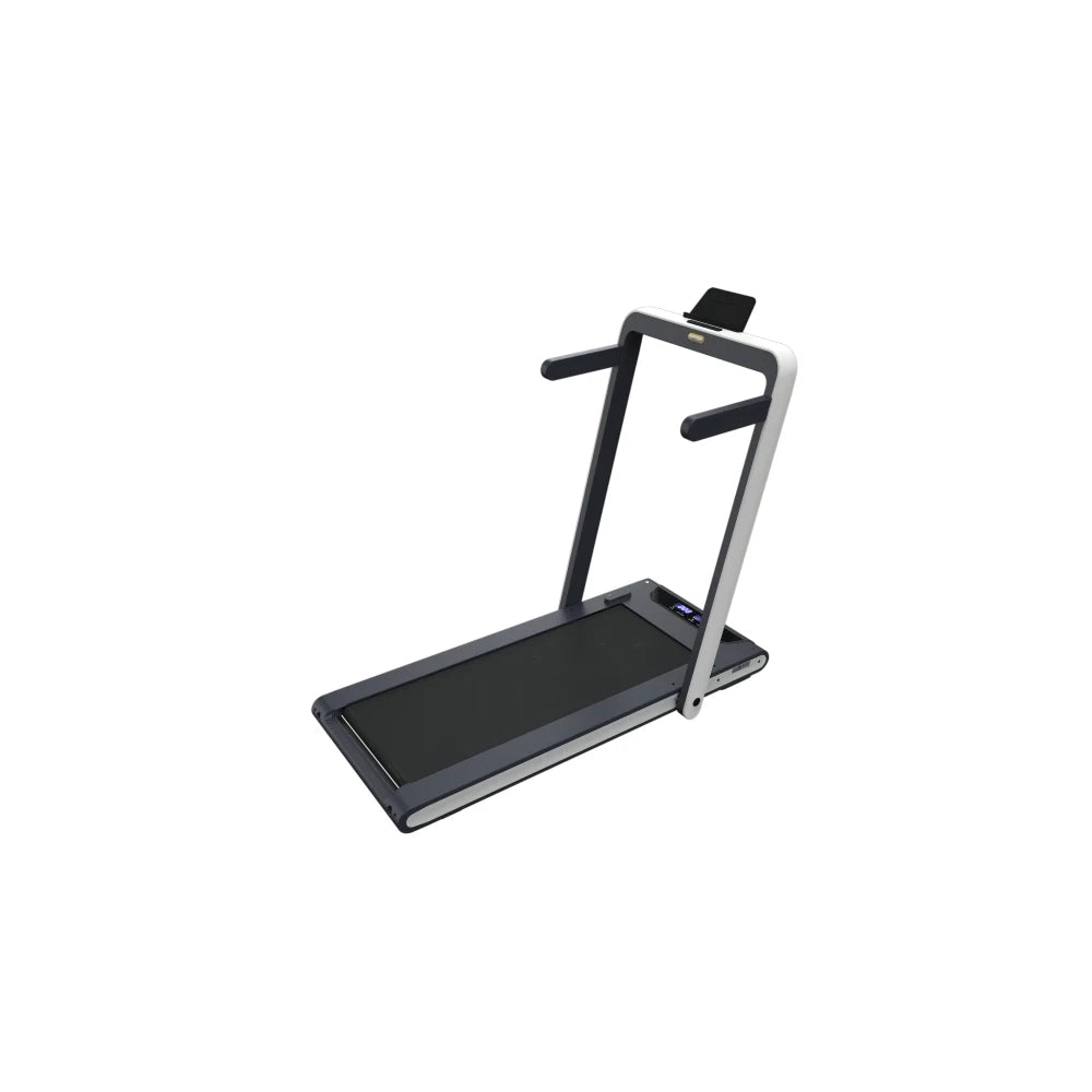 2 in 1 Under Desk Treadmill, 2.5HP Folding Electric Treadmill Walking Jogging Machine for Home Office with Remote Control, White