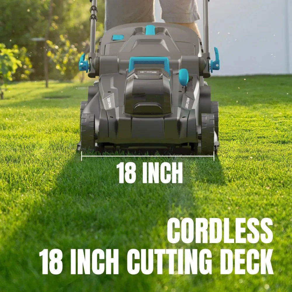 MightyMow Cordless Electric Lawn Mower With Brushless Motor