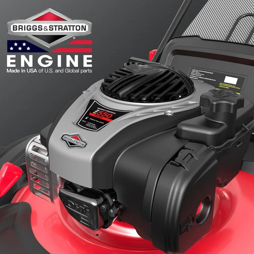 Gas Lawn Mower With Briggs Stratton 140cc E550 Engine