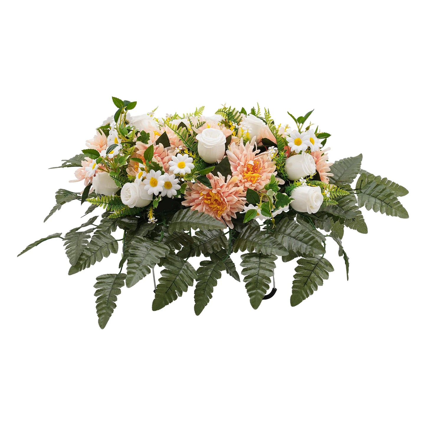 Cemetery Flowers, Sympathy Flowers, Artificial Silk Flowers For Grave, Memorial Flower Arrangements For Decorating Tombs