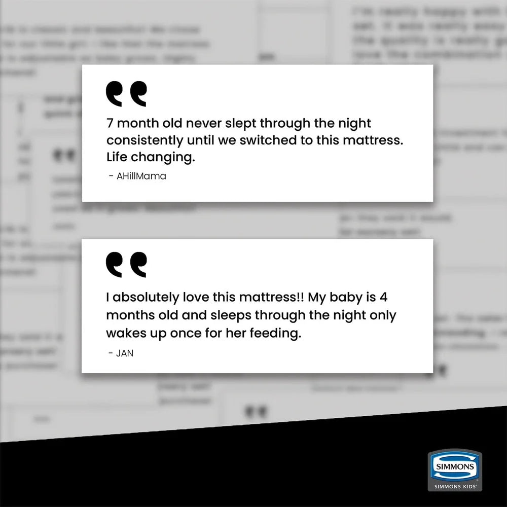 Dual Sided Crib Toddler Mattress Firm Soy Foam Core Natural Cotton Cover GREENGUARD Gold Certified Waterproof Baby Sleep