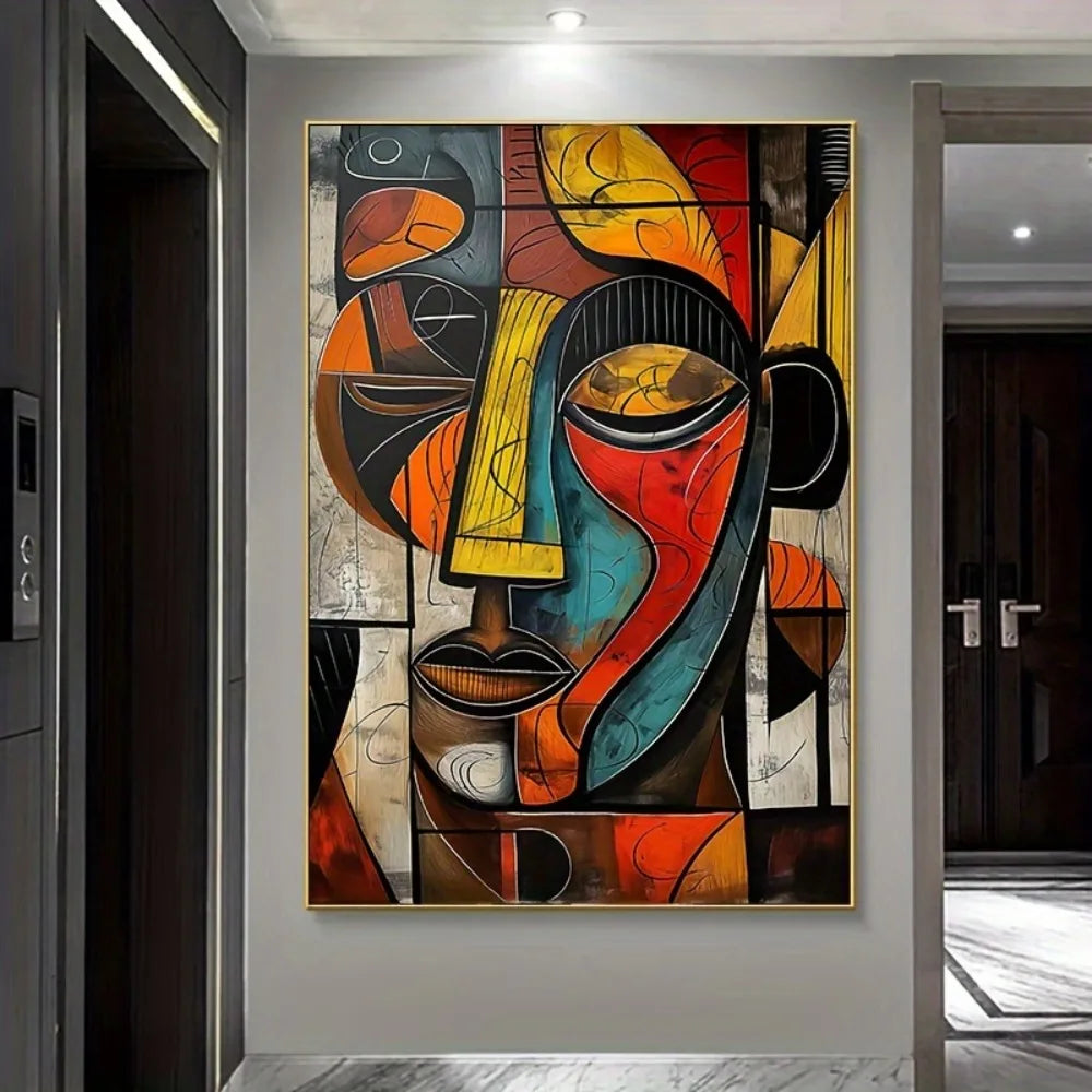 Abstract African Art Canvas Print Frameless Wall Art Modern