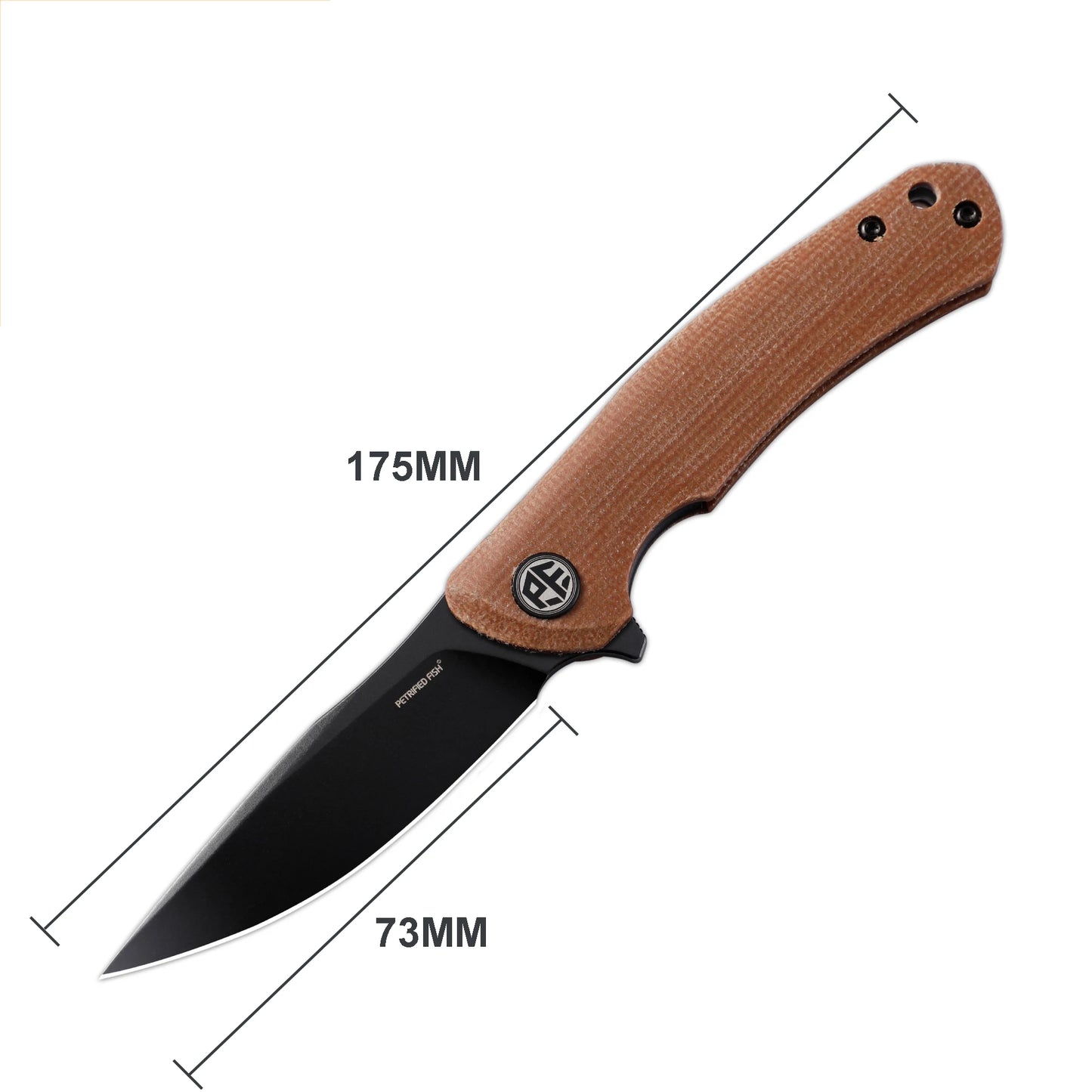 Petrified Fish PF949 Folding Knives Mini K110 Steel Blade Handle Fish Hunting Knife Outdoor Camping Pocket EDC Survival Tools