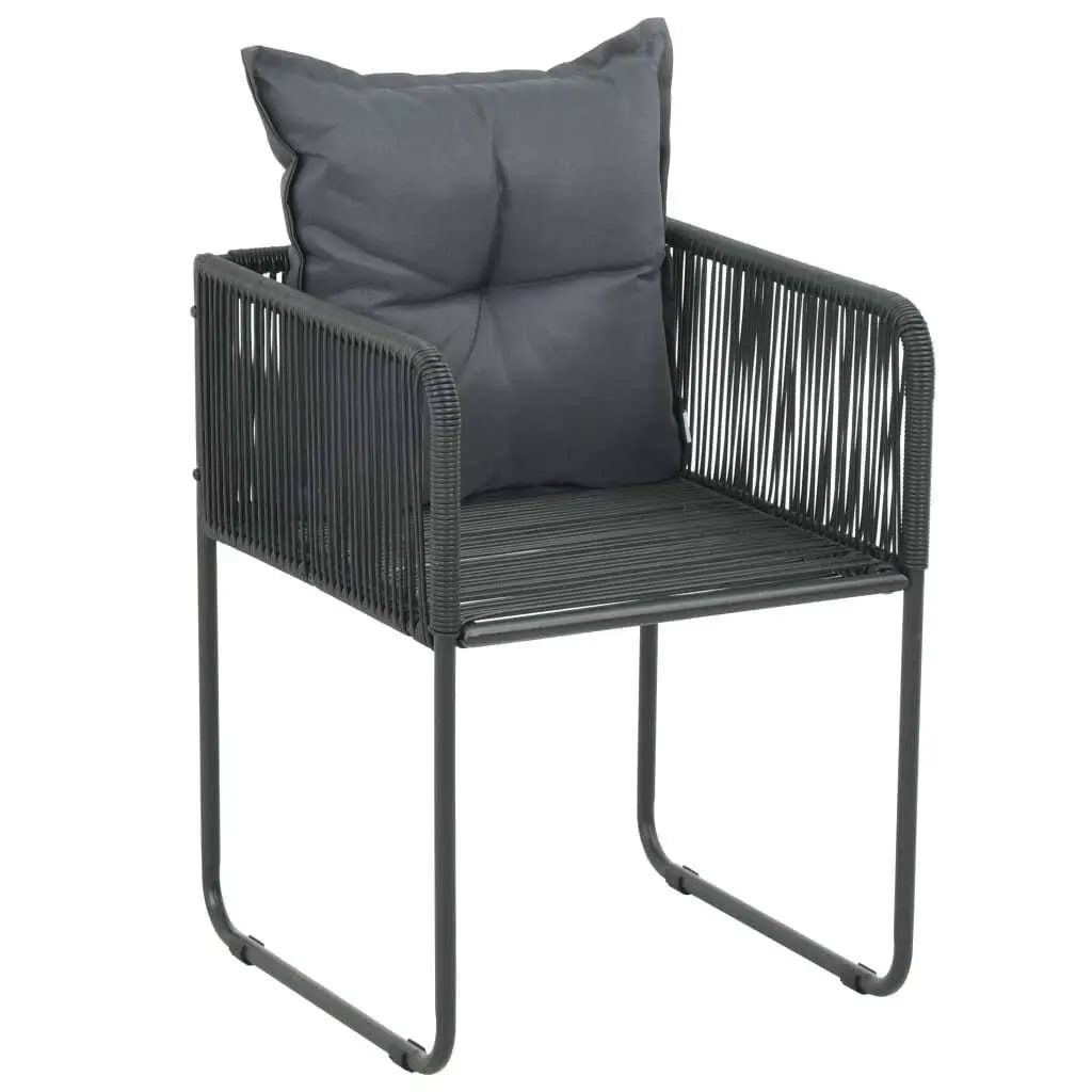 Elegant Black and Dark Gray Modern Dining Set with Stylish Table and Chairs for Family Gatherings and Entertaining