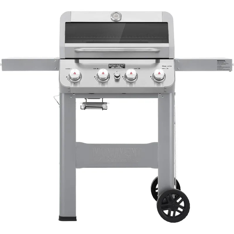 Monument Grills Four Burner Liquid Propane Grill Silver