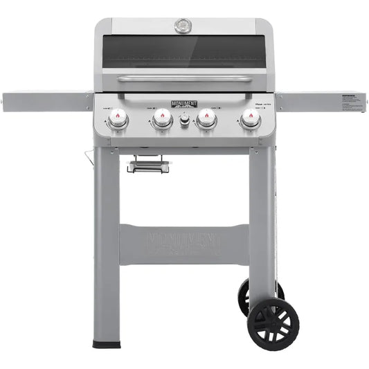 Monument Grills Four Burner Liquid Propane Grill Silver