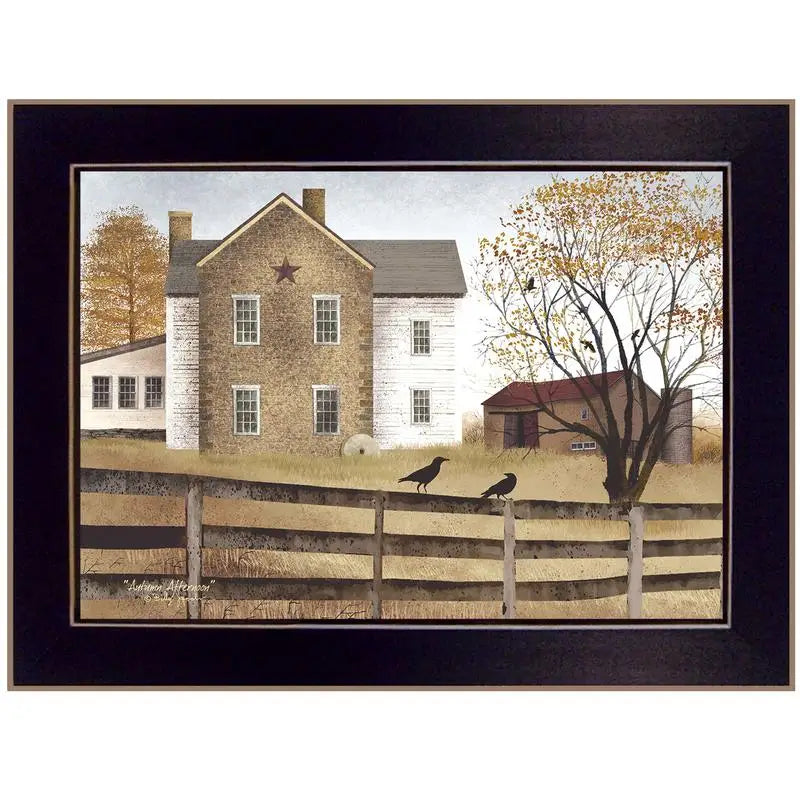 Framed Print of Autumn Afternoon Black Frame