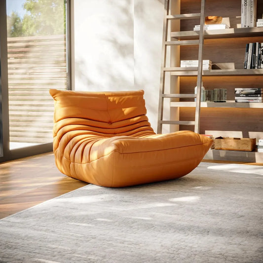 High-end Non-Compression Fireside Togo Chair, Bean Bag Chair for Adults, Comfy Soft Lazy Sofa Floor Lounge Chair for Bedroom, Li