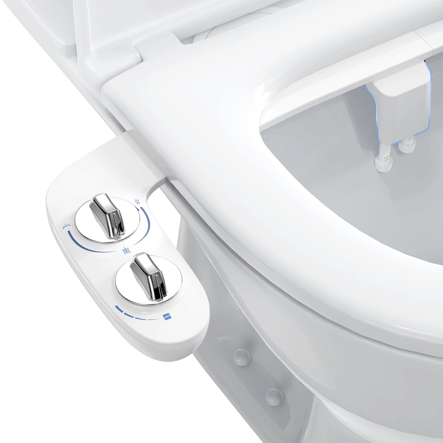 Non Electric Bidet With Adjustable Pressure Dual Nozzles